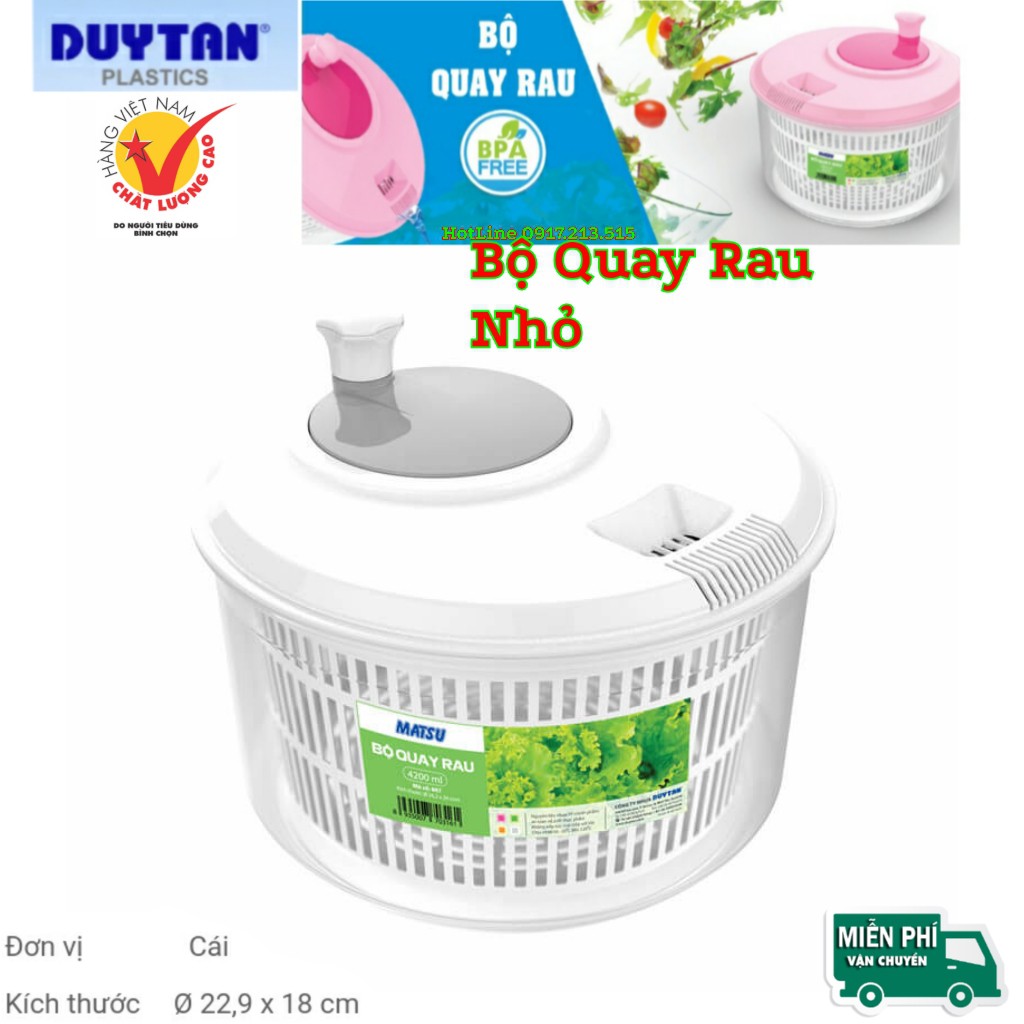 BỘ QUAY RAU NHỎ Ø 22.9 x 18 cm DUY TÂN