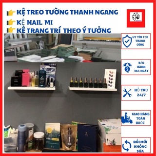 Kệ Gỗ Thanh Ngang Gắn Tường Mini, Kệ Trang Trí Giấu Tường Decor Lói Xanh 20 x 15 cm ( Chọn Màu ) GIÁ XƯỞNG ZENKOTA