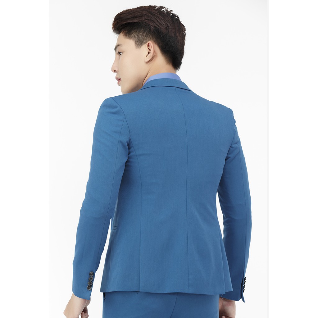 Áo vest nam Titishop AVN114 màu xanh dương cài nút