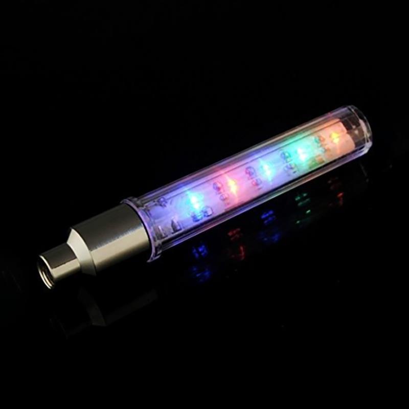 1 Van Xe Đạp / Xe Máy Có Đèn LED 5 Bóng Nhiều Màu