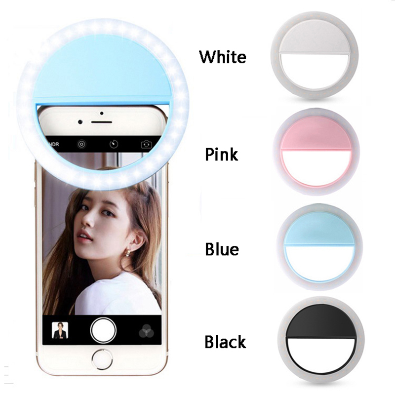 Vòng Đèn Led Usb Có Thể Sạc Lại Dùng Chụp Ảnh Cho Điện Thoại Iphone