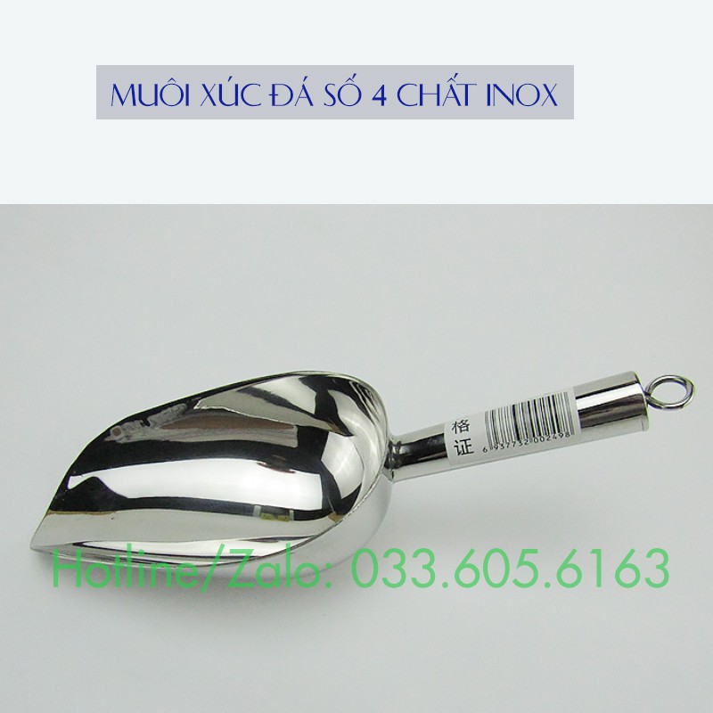 Muỗng xúc đá Inox Số 3 - Số 4 xúc các loại hạt chất lượng đỉnh cao - Dụng cụ xúc đá TV