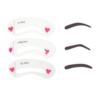 Khuôn kẻ mày bộ 3 dáng - Brow Class Korea