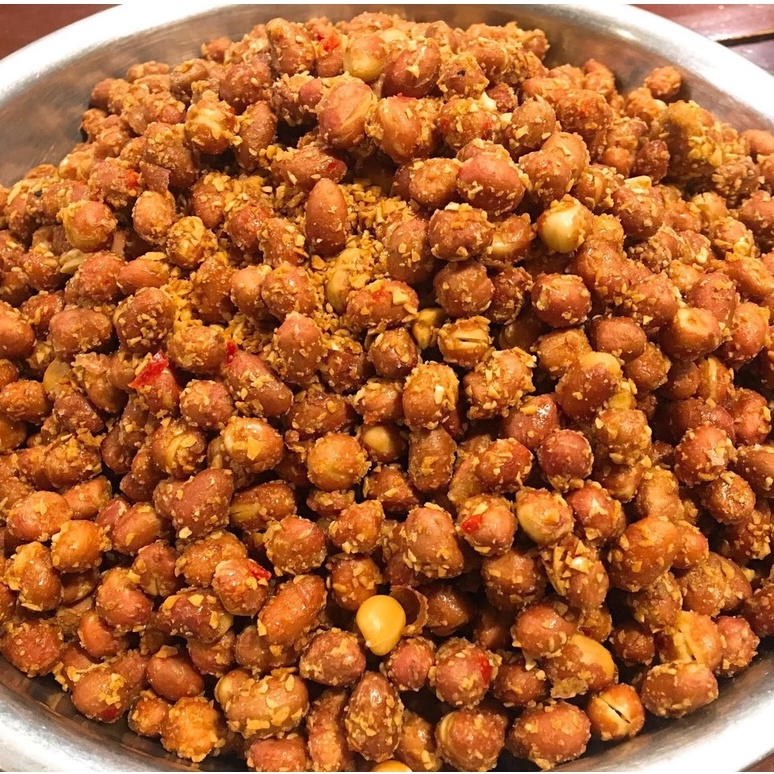 Đậu phộng tỏi ớt giòn thơm ngon hũ 500g