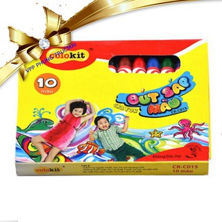 1 hộp sáp thiên long 10 màu colokit crc015