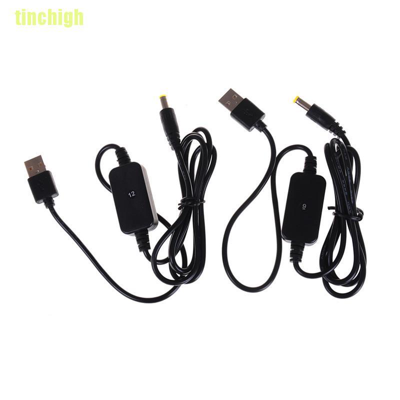 Cáp chuyển đổi từ DC-DC 5V sang 9V / 12V jack 5.5x2.1mm chuyên dụng