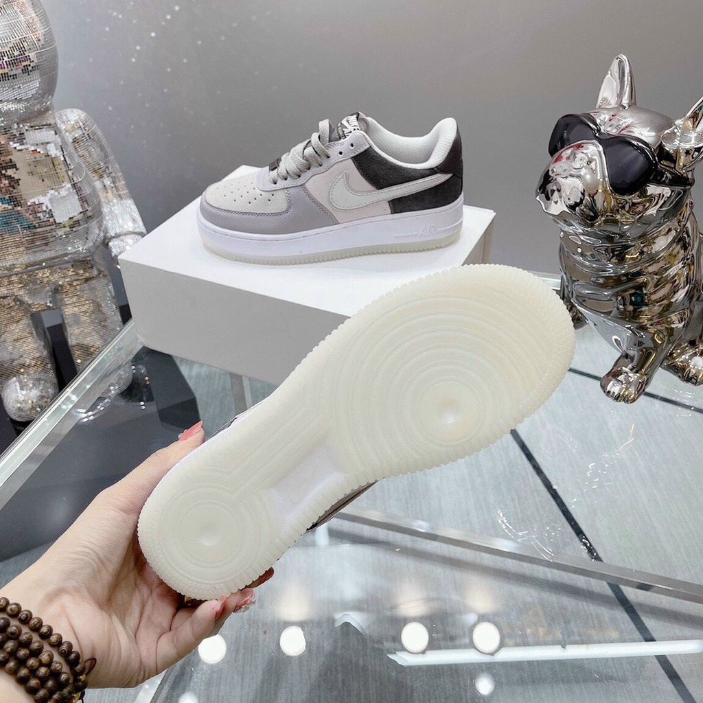 Giày sneaker ni.k.e grey - Af1 cổ thấp màu xám, size 36_43