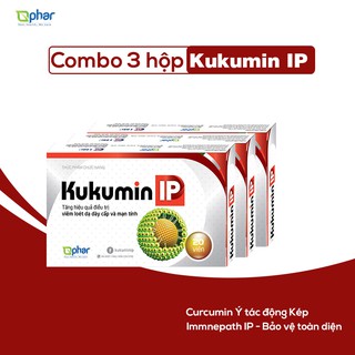Combo 3 hộp Kukumin IP - Hỗ trợ cho người viêm loét và trào ngược dạ dày