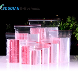 Bộ 500 túi zip nhựa mini đựng trang sức chống bụi