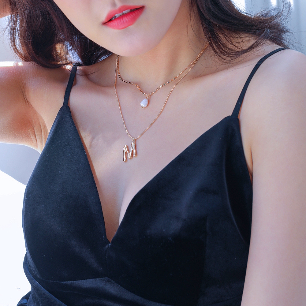 Vòng cổ choker dây dài nhiều lớp phong cách Boho