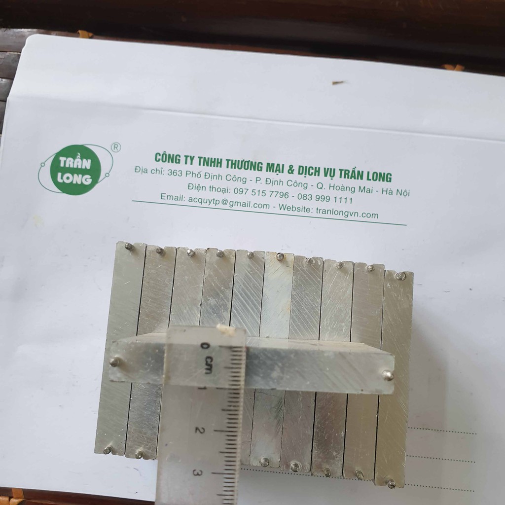 Combo 4 tản nhiệt nhôm đặc tháo máy kích thước 70x70x10mm