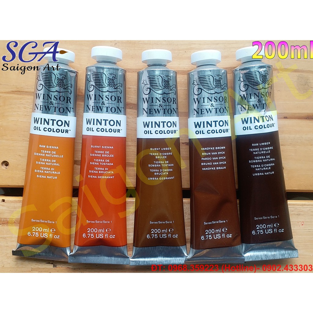 Sơn dầu Winsor & Newton dòng WINTON tuýp lớn 200ml