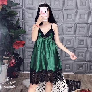 Đầm ngủ phi bóng viền ren