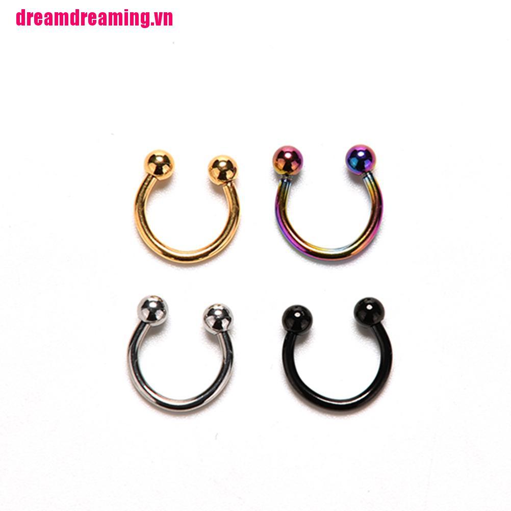 [Hàng mới về] Khuyên mũi đầu tròn bằng thép không gỉ chất lượng cao