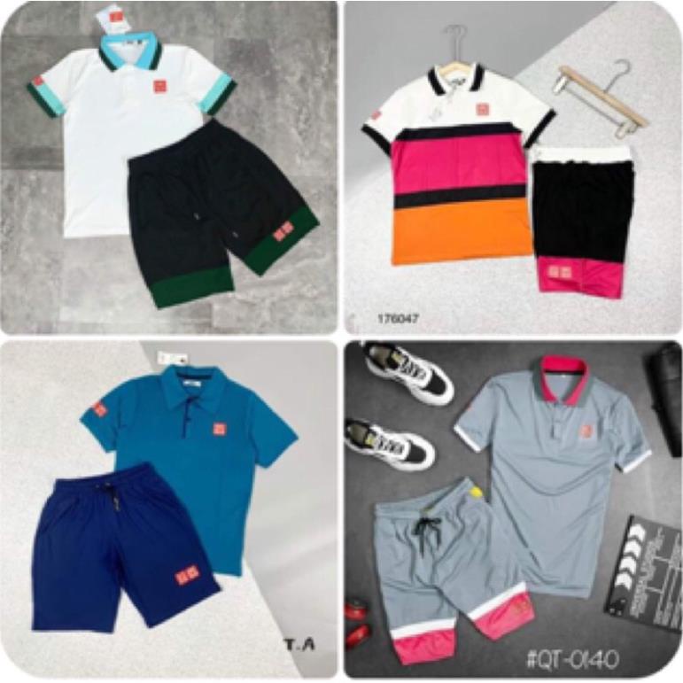 Bộ thể thao nam , Đồ bộ thể thao uniqlo mùa hè chất vải gai Bt Shop 45 đến 88 kg Đẹp