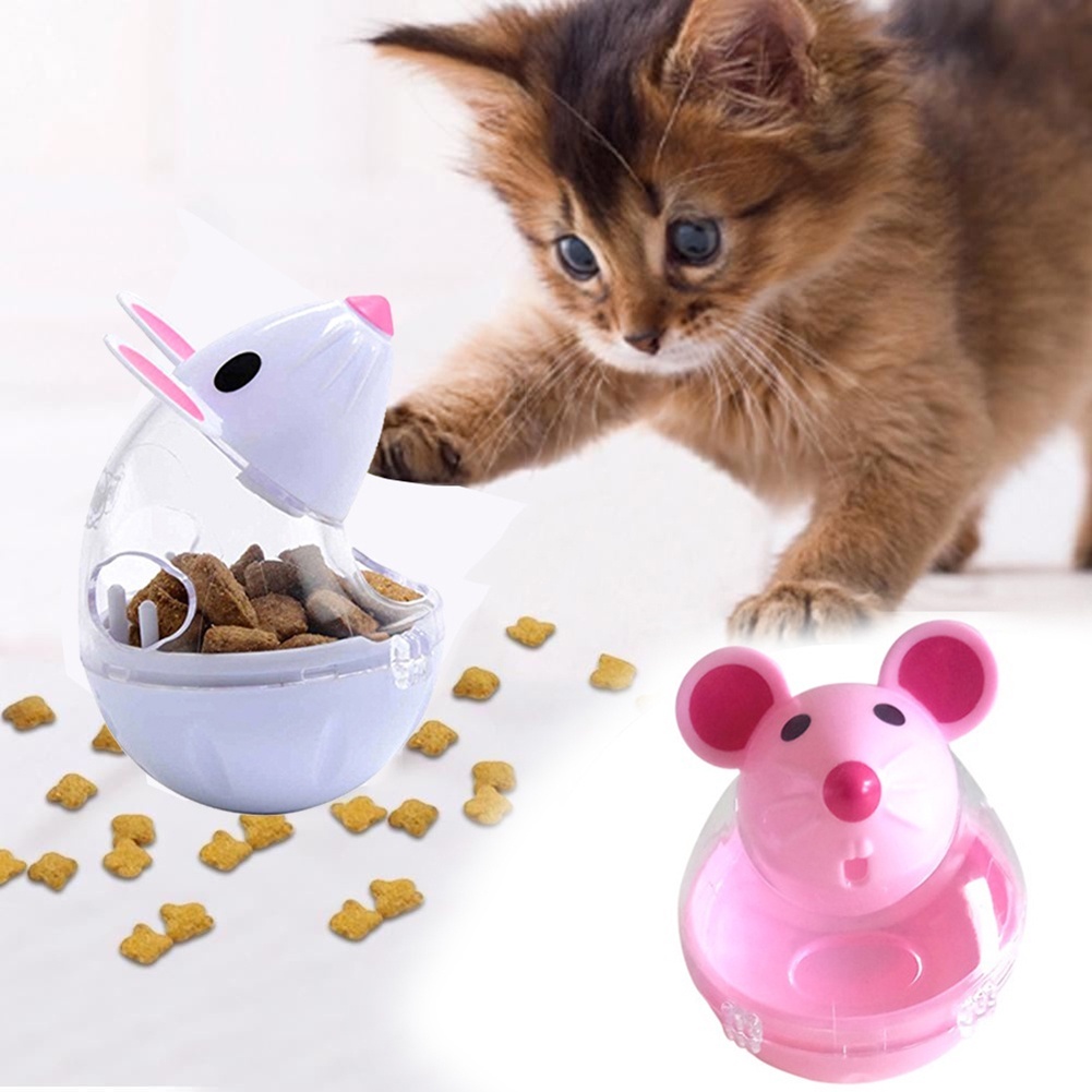 Giá Đỡ Đựng Thức Ăn Cho Mèo Hình Chuột Tiện Dụng