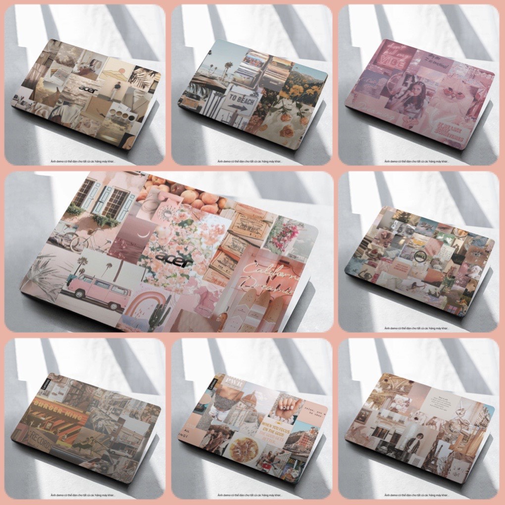 Miếng Dán Skin Laptop - Nhiều Mẫu Dán cho Dell, Hp, Asus, Lenovo, Acer, MSI, Surface,Vaio, Macbook MD 345 LUXSKEEN