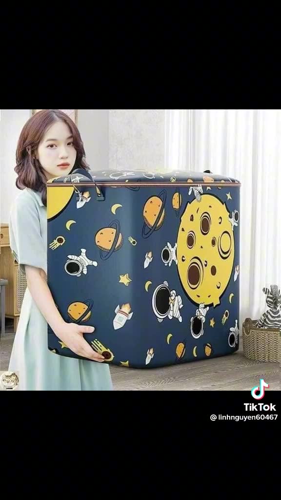 Túi Vải hình" PHI HÀNH GIA" đựng Quần Áo Và Chăn Có Dây Rút Dung Tích 105L - 140L Thuận Tiện Bảo Hành 12Tháng | BigBuy360 - bigbuy360.vn