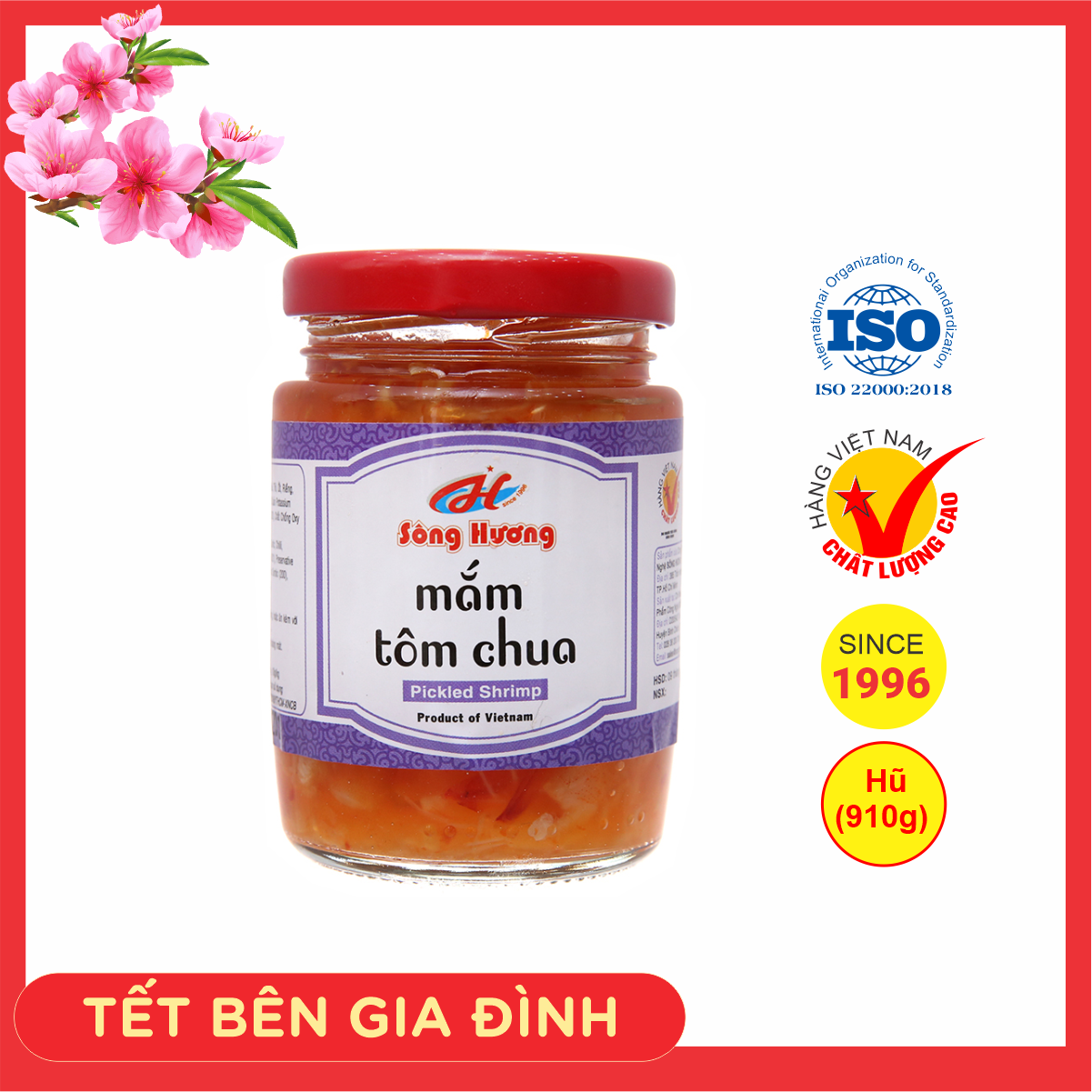 Mắm Tôm Chua Sông Hương Foods Hũ 910g - Làm quà Tết , ăn kèm chả lụa , bánh chưng , lạp xưởng , tôm khô , nem chua | BigBuy360 - bigbuy360.vn