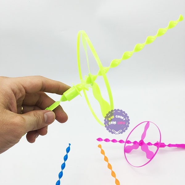 Bộ đồ chơi 4 cây chong chóng rút 3 cánh bằng nhựa