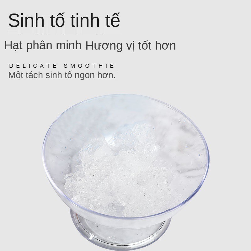 > Máy làm đá bào quay tay Máy làm đá xay sinh tố Máy làm đá gia đình Thủ công nhỏ Máy làm đá Xẻ đá Bọt biển Máy làm đá T