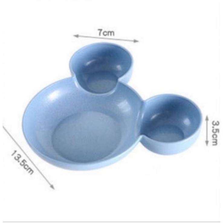 Khay ăn dặm sứ hình micky - Sứ Cao cấp
