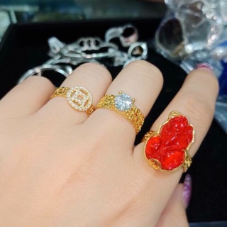 Nhẫn nữ kim tiền và nhẫn tỳ hưu tụ tài hút lộc cho nữ