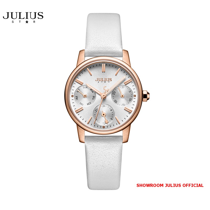 Đồng hồ nữ Julius Star Js023 kính Sapphire dây da