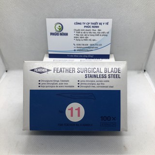 Lưỡi dao mổ phẫu thuật Nhật Frather [Hộp 100c]