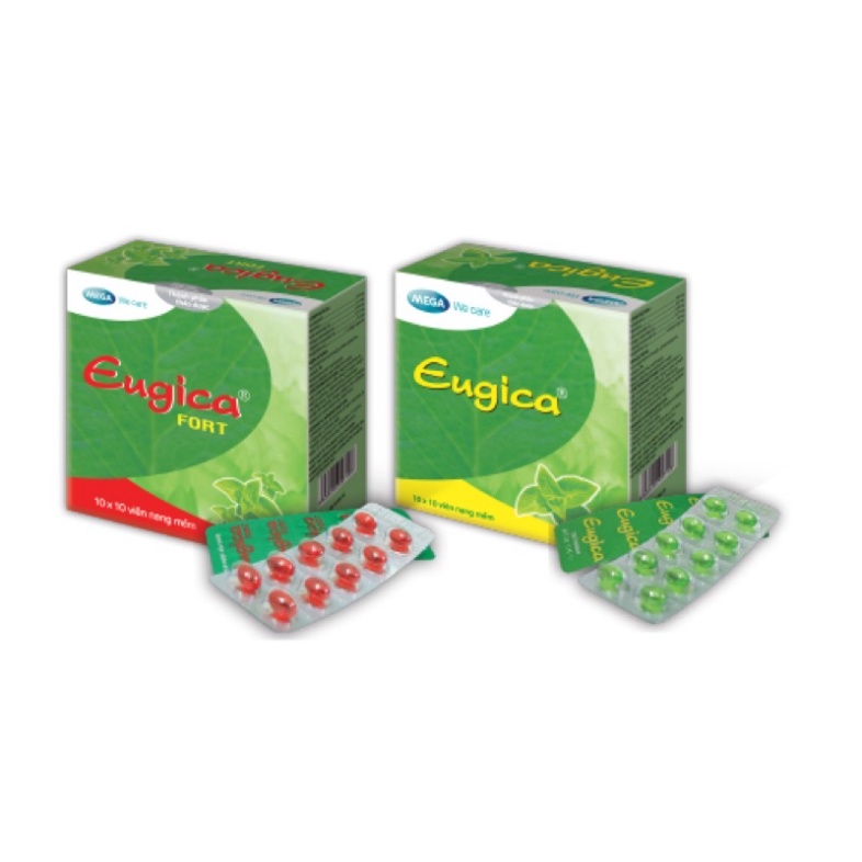 [Chính hãng] Thảo dược Eugica giảm ho - Vỉ 10 viên - ho dầu  Date mới