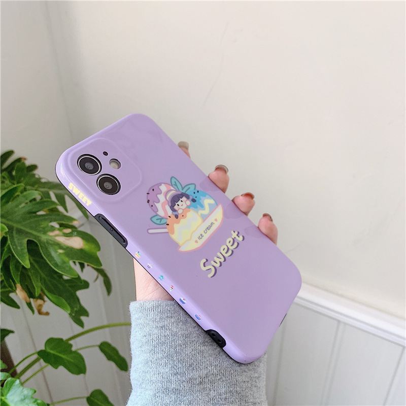 DINUO-mini is suitable for iPhone12 cute girl 11ProMax mobile phone case XR Apple SE silicone Xs/7/8Plus