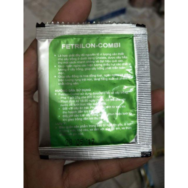 [SIEURE] Set 5 Phân bón vi lượng Fetrilon Combi hàng đẹp, phân phối chuyên nghiệp.