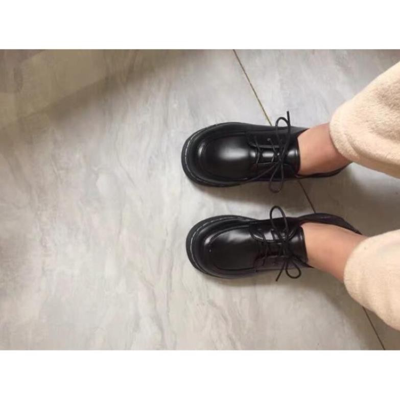 |HÌNH THẬT - HÀNG LOẠI 1| Giày nữ/ Giày oxford da trơn buộc dây đế bằng cao 3cm (4 ảnh cuối hình thật) -h91 | BigBuy360 - bigbuy360.vn