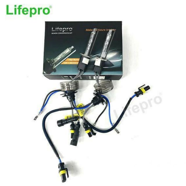 [Giảm giá]  BỘ BÓNG ĐÈN XENON LIFEPRO 55W H1 6000K + BALLAST