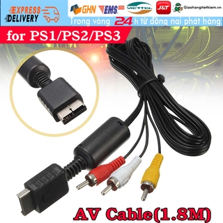 1.8m dây cáp av kết nối ps1 ps2 ps3 slim