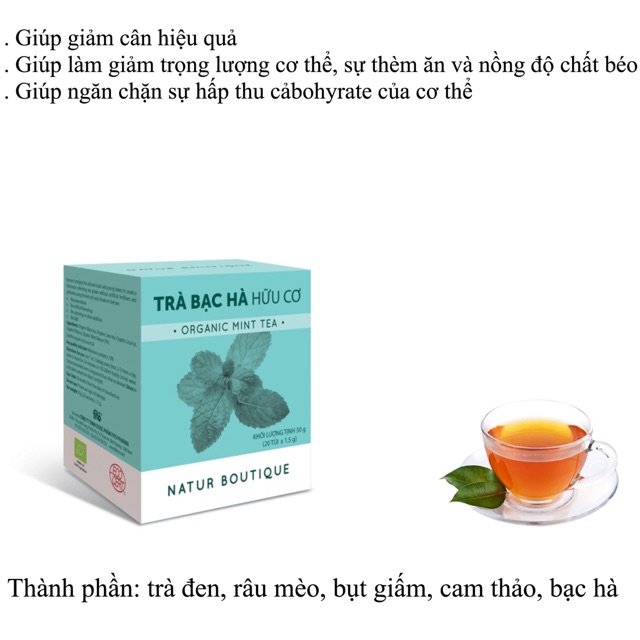 TRÀ BẠC HÀ HỮU CƠ