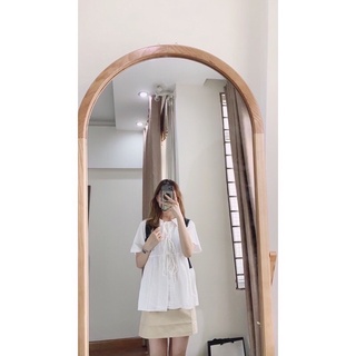 Set áo bbd cột nơ chân váy kaki ( Ảnh thật kèm video )