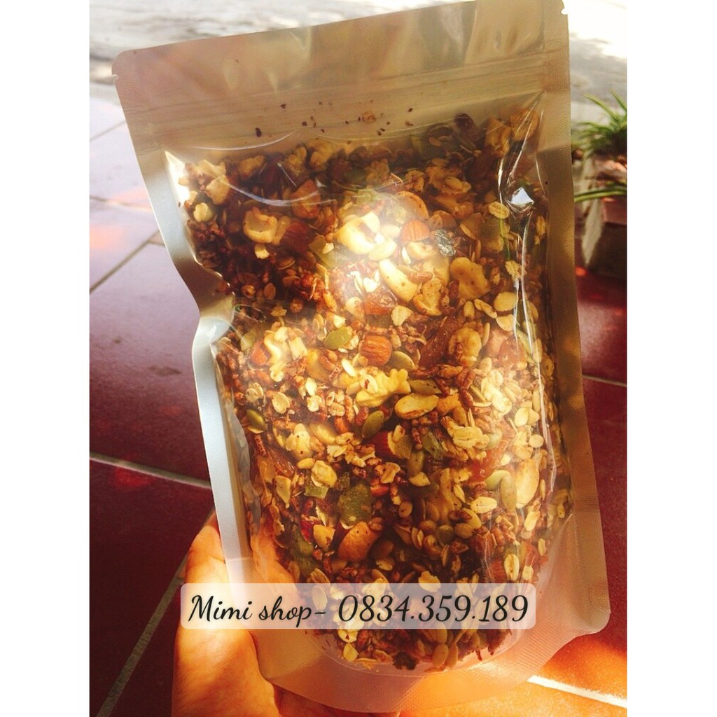 Granola gạo lứt yến mạch (khách đặt mới làm) đủ dinh dưỡng cho mẹ bầu/ người giảm cân