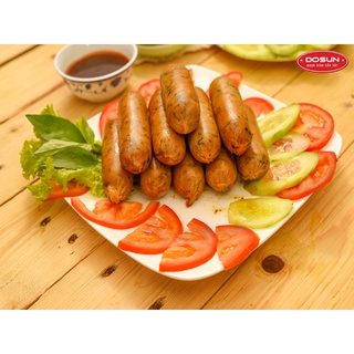 Dồi sụn non Dosun 500g- màu đỏ, loại ngon có túi nước chấm, nướng, chiên siêu ngon