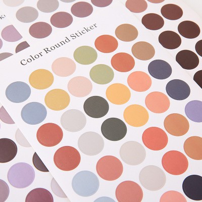 Morandi Dot sticker -  hình dán tròn trang trí