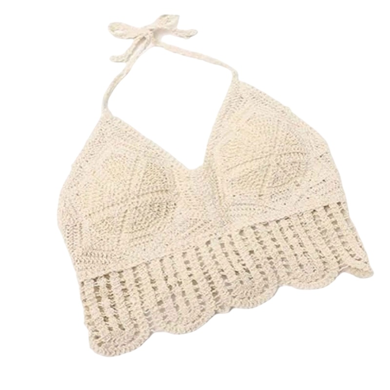 Brroa Áo Lót Cổ Chữ V Hở Lưng Phong Cách Boho Quyến Rũ Cho Nữ