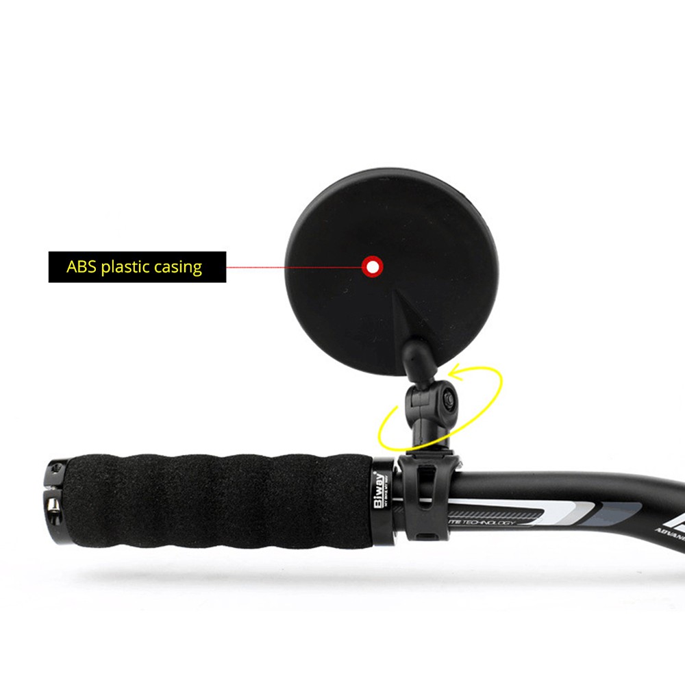 Gương Chiếu Hậu Gắn Tay Lái Xe Đạp An Toàn Linh Hoạt + ABS 360 Độ Tiện Dụng° Kính Chiếu Hậu Xe Máy, Xe Đạp