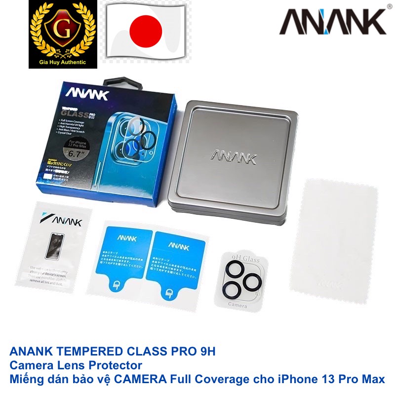 Kính cường lực ANANK bảo vệ cụm Camera sau cho iPhone