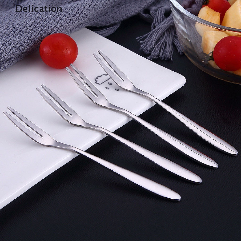 Bộ 6 nĩa thép không gỉ ăn trái cây cao cấp