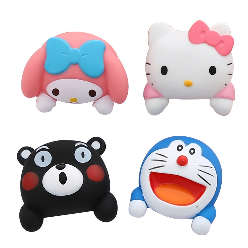 Miếng dán trang trí công tắc XIAODUOJIAJU 3d365 hình mèo kitty dễ thương