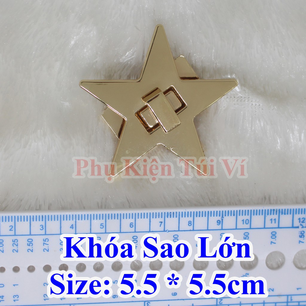 Khóa ngôi sao làm túi xách 5.5cm