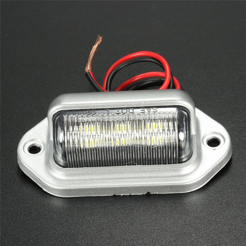 Bảng đèn 6 LED 12V gắn biển số xe ô tô / tàu thuyền đa năng tiện dụng