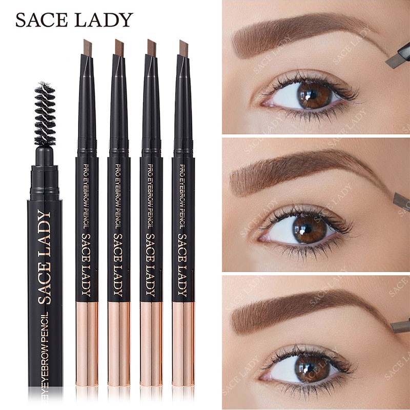 Bút chì kẻ chân mày Sace Lady 4 màu tùy chọn chống nước tốt