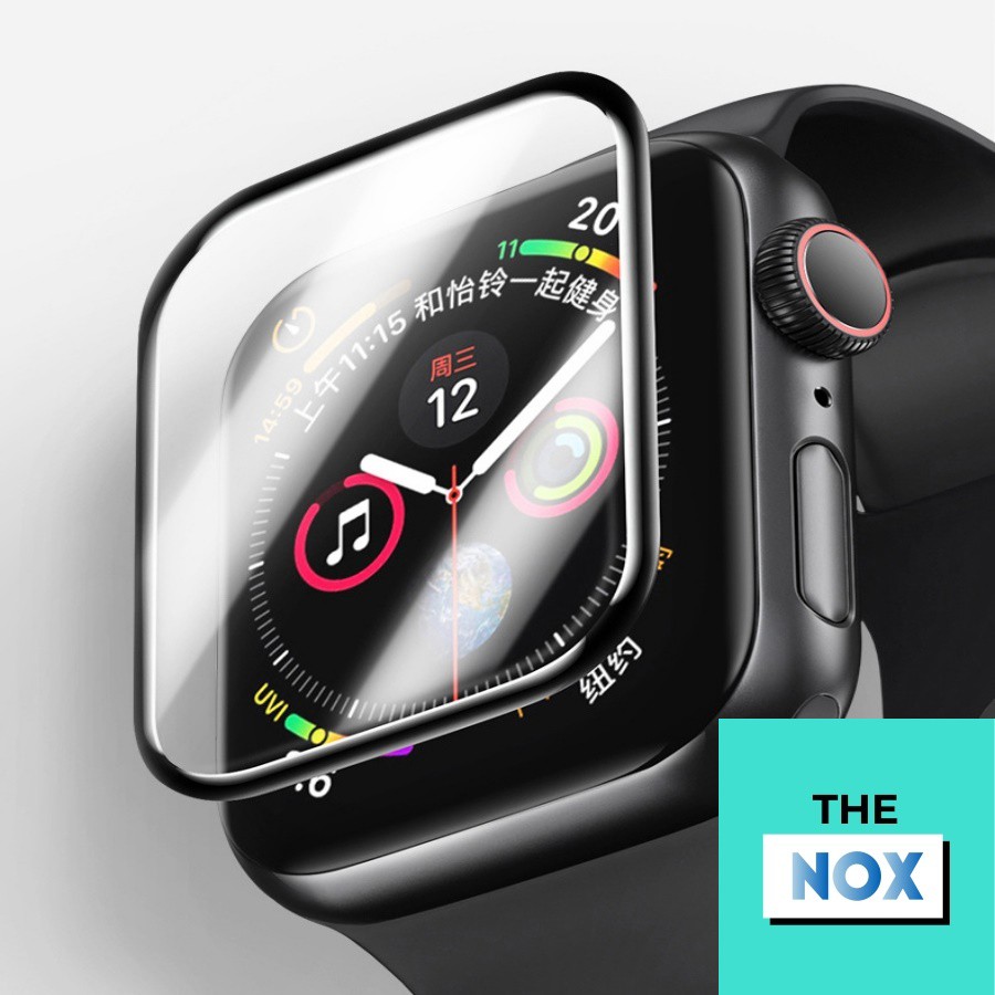 Cường Lực Dẻo Apple Watch Bóng Series 1/2/3/4/5/6/7/SE Full Size 38/40/42/44/41/45MM [The Nox]