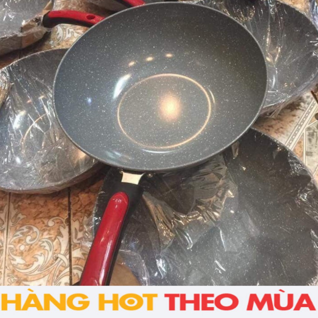 Chảo vân đá CERAMIC sâu lòng 32cm dùng trên mọi loại bếp